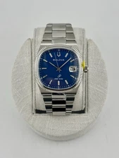 Bulova Super Seville Blue Dial Fluted Bezel Watch 96B440 Brand New In Box