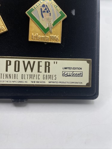 1996 OLYMPIC PIN SET "PEDAL POWER" Cycling Limited Edition 552/10000 NIB - Picture 19 of 19