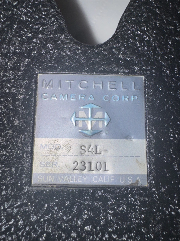 REVISTA DE PELÍCULA CÁMARA DE CINE MITCHELL S4L 35mm DE COLECCIÓN SN 23101 Foto 2 de 4