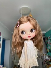 Blythe Doll Wig 1/6 BJD Doll Hair Long Wavy Wig Soft Mohair Handmade Custom Toys