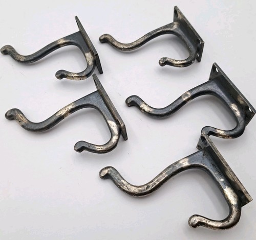 Vintage Cast Hat or Coat Hooks Bathroom Hook Old Antique Hardware Lot of 5 - Picture 12 of 15