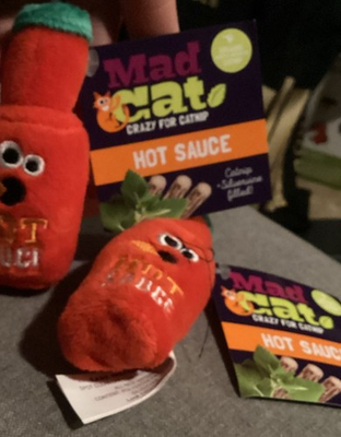 #ad Mad Cat Hot Sauce Catnip Toy Contains Catnip $11.30