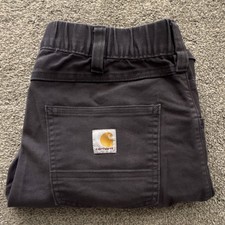 Carhartt Men's Relaxed Fit Gray Cotton Twill Casual Pants Straight Leg