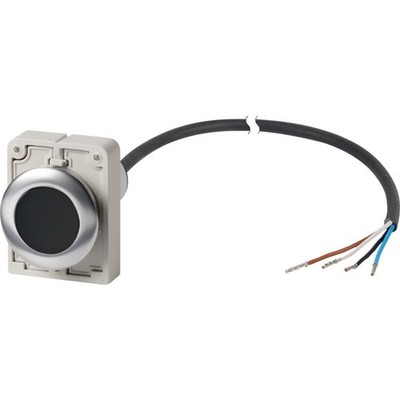 EATON C30C-FDR-S-K01-P62 MAINTAINED PUSHBUTTON, FLAT,BLACK, 1 NC. NEW IN PACKAGE