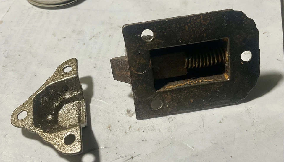 Защелка для двери шкафа шкафа шкафа антикварная оригинальная викторианская декоративная чугунная - Изображение 3 из 4