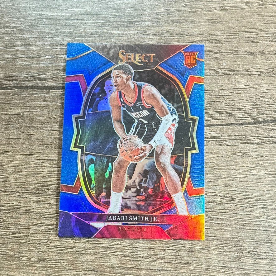 2022-23 Panini Select - Concourse Jabari Smith Jr. #69 Blue Prizm (RC)