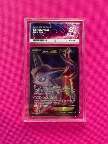 Pokemon ACE 8 Espeon EX Breakpoint 117/122 2016 Near Mint graded