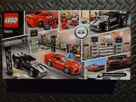LEGO SPEED CHAMPIONS 75874: Chevrolet Camaro Drag Race, New and Factory Sealed 