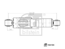 FEBI BILSTEIN Stoßdämpfer hinten rechts für Renault Kangoo KC0/1_ FC0/1_