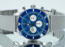 Breitling Superocean Heritage II AB0162 Chronograph B01 Blue Dial BOX/PAPERS! 4
