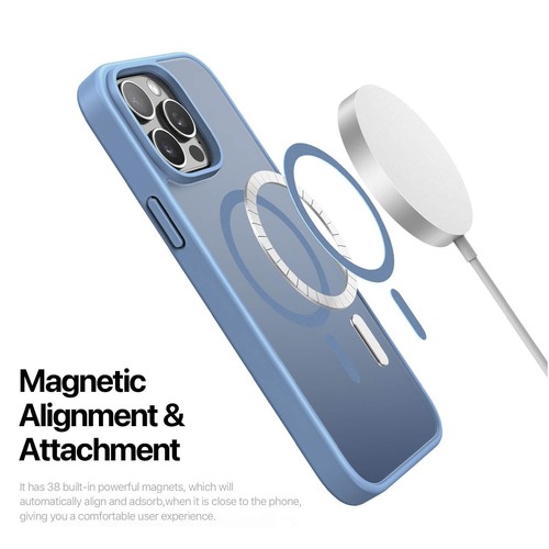 DuxDucis - Magsafe Case - Yind Series - For iPhone 15 Pro - Light Blue - Picture 7 of 9