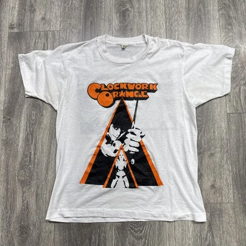 Clockwork Orange Movie Promo Shirt Size L Single Sti Vintage vintage concert t-shirt, vintage, single stitch, B+ condition