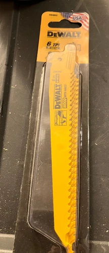 NEW Dewalt DW4802 Reciprocating Saw Blade 5Pk 6" 6 TPI ~ Free Shipping