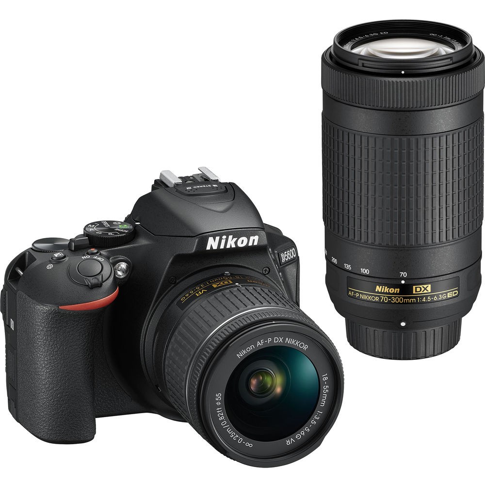 Nikon D5600 DSLR Camera with 18-55mm and 70-300mm Lens for sale