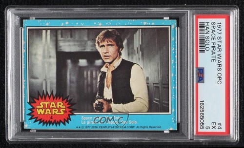 1977 OPC Star Wars #4 Space pirate Han Solo — PSA 5