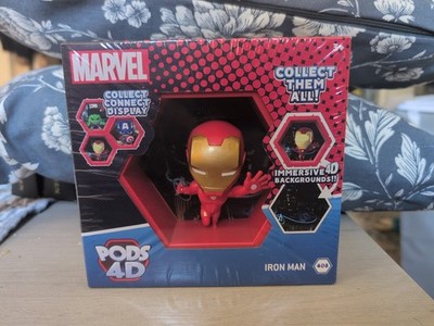 Lot Of 2 Wow Pods 4D  Iron Man And Spider Man Marvel Collect Them All New AM2