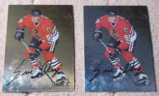 (2) 1998-99 Be A Player Autographs #179 Eric Daze Gold & Silver Versions
