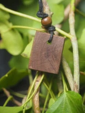 Irish Bog Yew Wood Pendant - For the Dark Goddess - Pagan, Wicca, Witchcraft