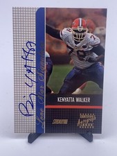 2001 Stadium Club Lone Star Signtures Kenyatta Walker #LS-KW Rookie Auto RC