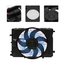 Engine Radiator Cooling Fan Assembly for 10-18 Mercedes-Benz C250 C300 C350 E350