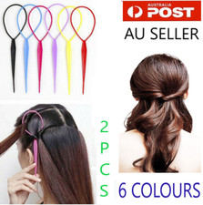 Ponytail Creator Plastic Loop Styling Tools Topsy Pony Tail Clip Hair /6 Colours