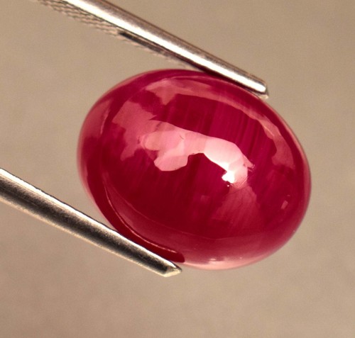 Natural Ruby Cabochon Oval Shape 8.80 Ct Certified Mozambique Ruby Gemstone