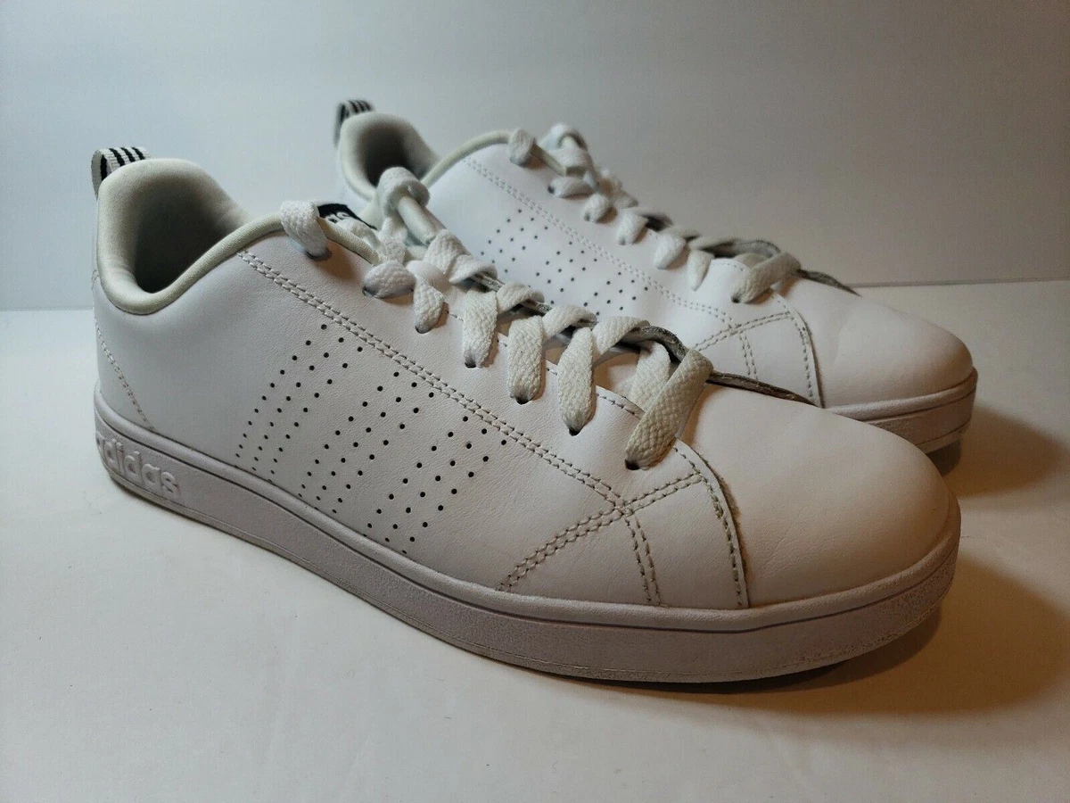 Opsommen voetstuk Odysseus Adidas Women&#039;s NEO Advantage Clean VS White Leather Sneakers F99091 -  Size 8.5 | eBay