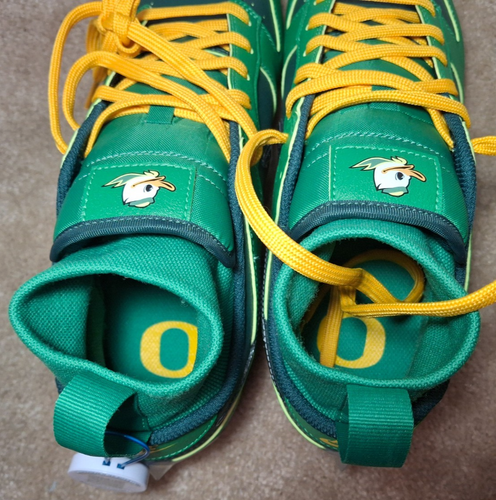 NIKE VAPOR EDGE DUNK PE NCAA OREGON DUCKS FOOTBALL CLEATS, US MENS 11, NWOB - Picture 6 of 9