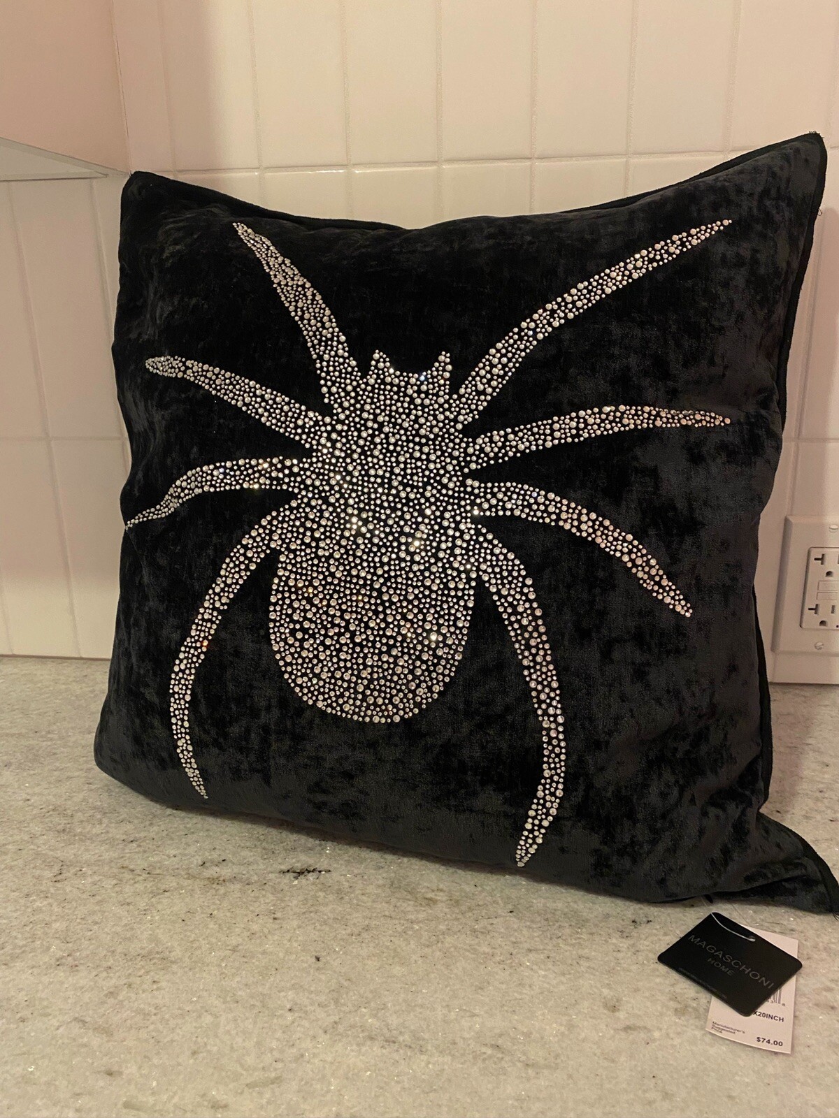 magaschoni home velvet pillow