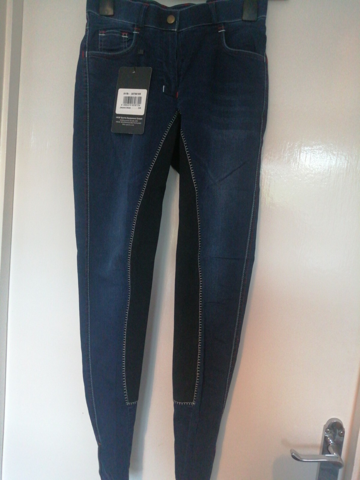 HKM Denim Breeches Blue UK4  BNWT