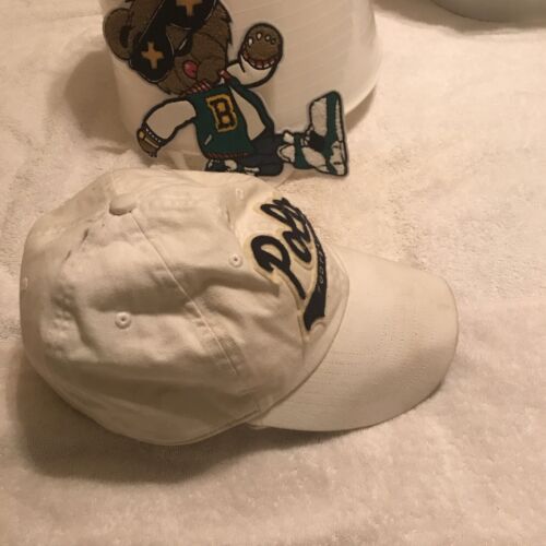 Polo Ralph Lauren Football Varsity Patch Football Cap Hat White - Picture 2 of 4