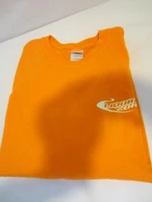 NEON orange SS t shirt Liquidzone Men Gildan Ultra Cotton L