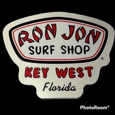 RON JON SURF SHOP KEY WEST FLORIDA STICKER DECAL SOUTHERN MOST POINT 5 1/2"
