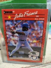 1990 Donruss Julio Franco All Star⭐⭐ERROR No Dot After Inc *RARE*🔥🔥O.B.O