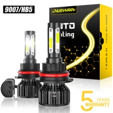 2X LED Headlight hi/lo beam Bulb Kit 6000K White For Chevrolet Equinox 2005-2009