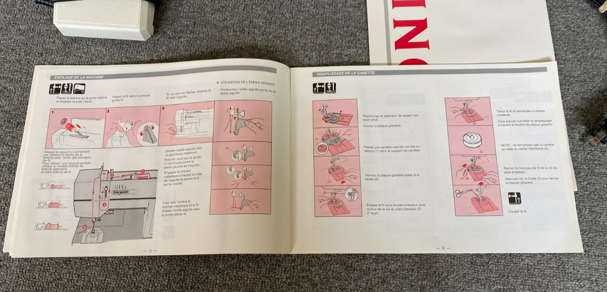 SINGER 9217 Sewing Machine ZIG-ZAG + Instruction Manual English +