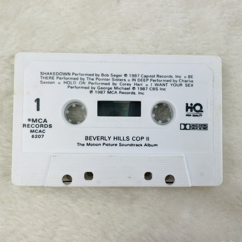 Beverly Hills Cop II Original Soundtrack Cassette Tape 1987 Paramount Pictures - Foto 4 di 5