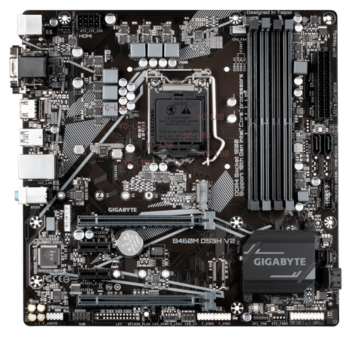 Carte mère Gigabyte B460M DS3H V2 1200 prend en charge 10ème 11ème génération PCIe Gen3 x4 M.2 - Photo 2/3