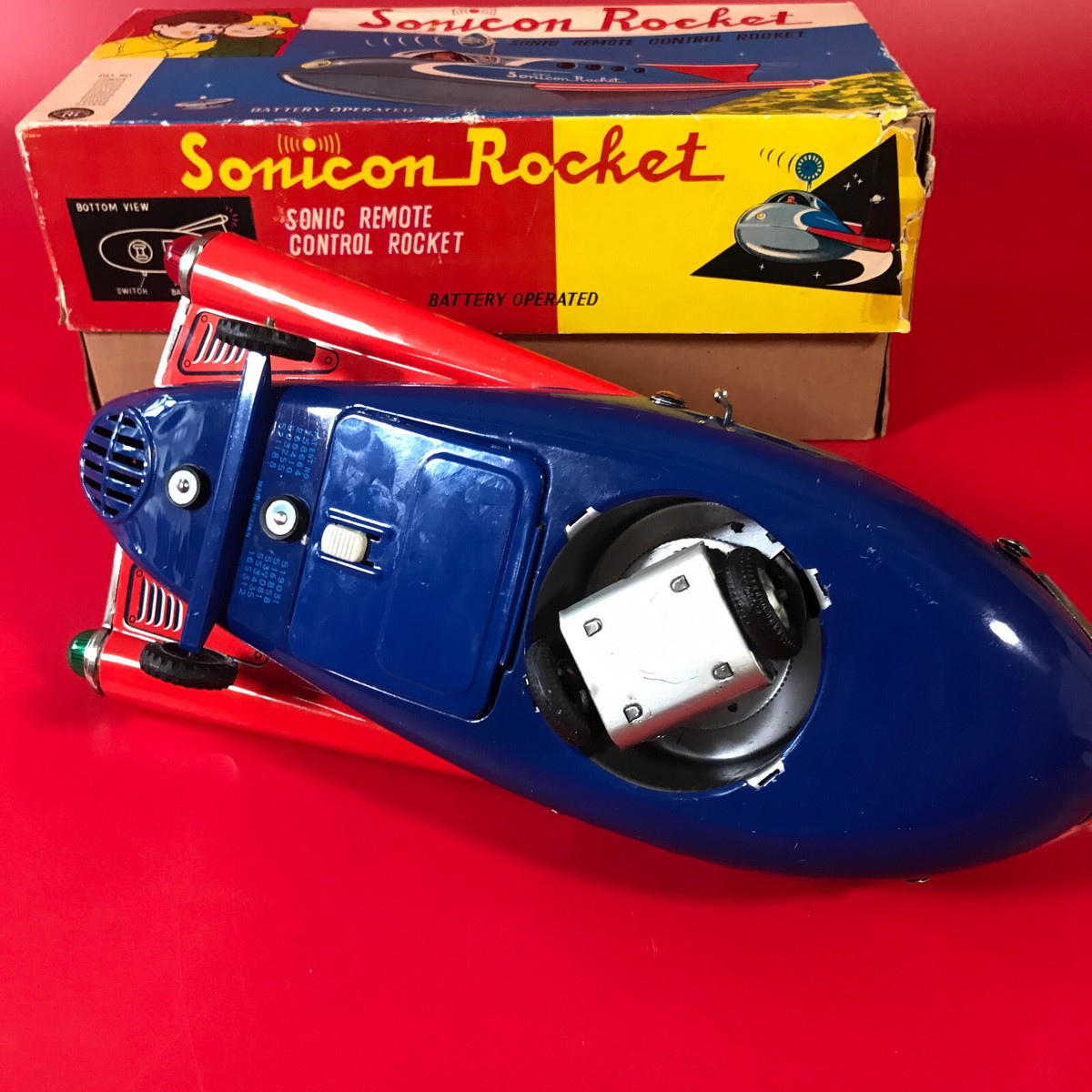 VINTAGE MASUDAYA BATTERY SONICON ROCKET REMOTE CONTROL VINTAGE MASUDAYA BATTERY SONICON ROCKET REMOTE CONTROL