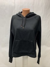 BEBE SPORT Hoodie Womens large Sequins Pullover Black Sweatshirt