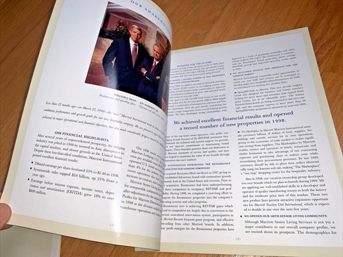 MARRIOTT INTERNATIONAL 1998 ANNUAL REPORT - Foto 3 di 12