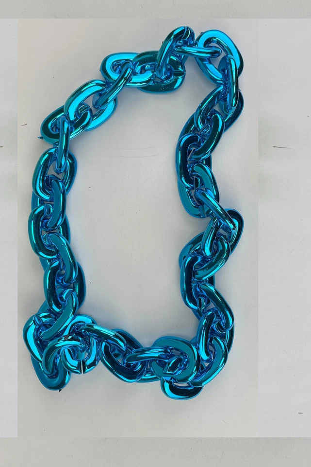 Nuevo MLB KANSAS CITY ROYALS TURQUESA Jumbo Gran Abanico Cadena Collar Espuma MI EE. UU. Foto 3 de 3