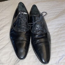 Dolce & gabbana d&g pointy patent leather shoes with python 44 