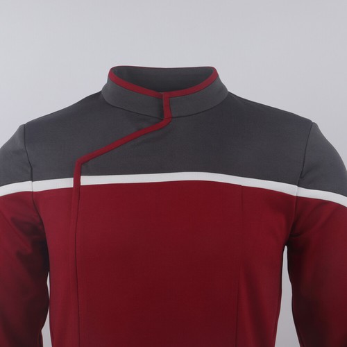 Extraño Nuevo Mundos Cubierta Inferior Vestido Uniformes Flota Estelar Prenda para el torso Camisas Insignia Disfraz - Imagen 7 de 14