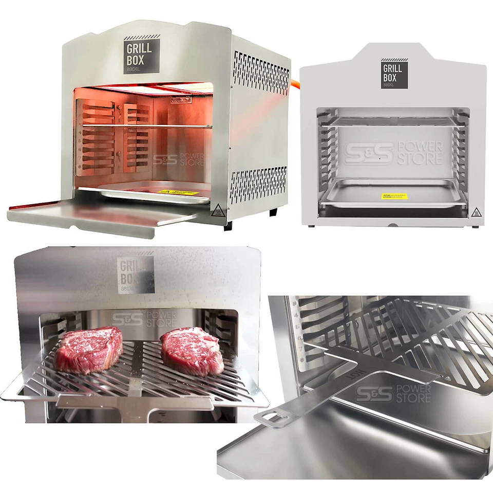 Matrix 880 Grad XL GrillBox Oberhitzegrill Beef Maker Gasgrill Edelstahl Steak - Bild 2 von 4