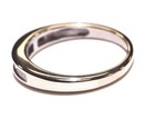 14K White gold .27ct SI1 H princess diamond channel set wedding band ring 2.4g — photo 5