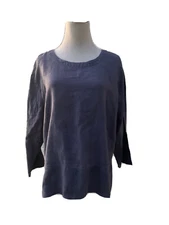 Hot Cotton Mark Ware 100% Linen Shirt Size M Blouse NICE! *FAST SHIP* SAVE $