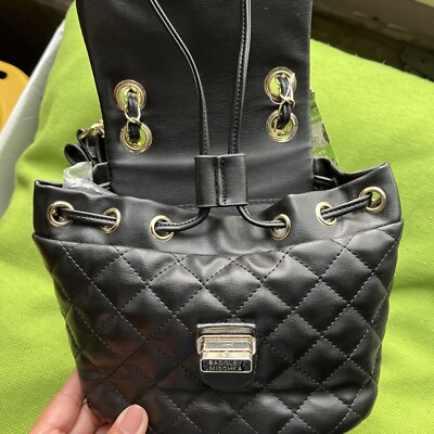 New Badgley Mischka Black Micro Mini Quilted Turn-Lock  display picture 1