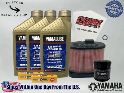Cyclemax Full-Synthetic Yamalube Tune-Up Kit fits 2018-2025 Yamaha MT-07