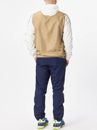 Mens Lacoste Tracksuit Set 2 Piece Beige & Blue Jacket & Bottoms - Picture 2 of 8